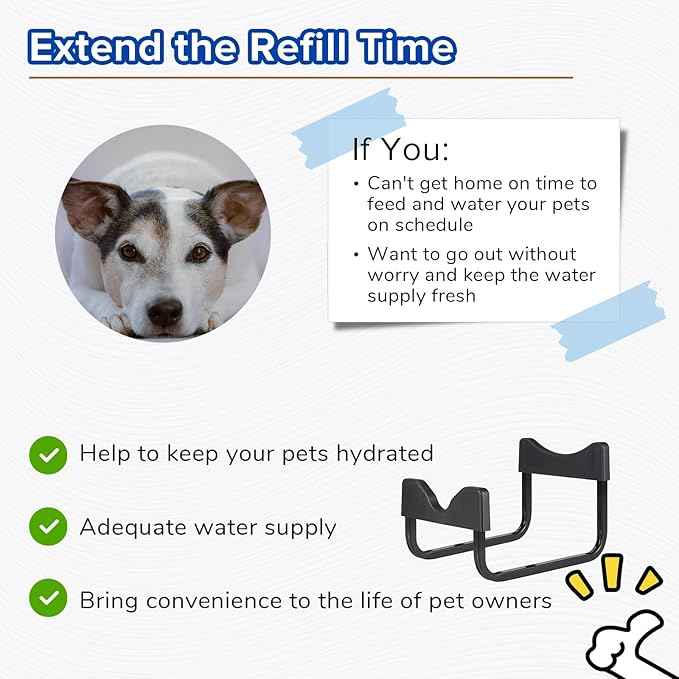 PEDAY Automatic Dog Waterer for Large & X-Large Dogs, Human Grade 18/8 Stainless Steel, Water Bottle Not Included