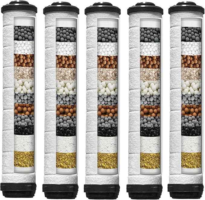 Shower Filter for Handheld Shower Head, Set of 5 Upgraded version Multi-Storey Replacement Filters for Hard Water Remove Chlorine and Harmful Substances,Make Bathing Healthier.