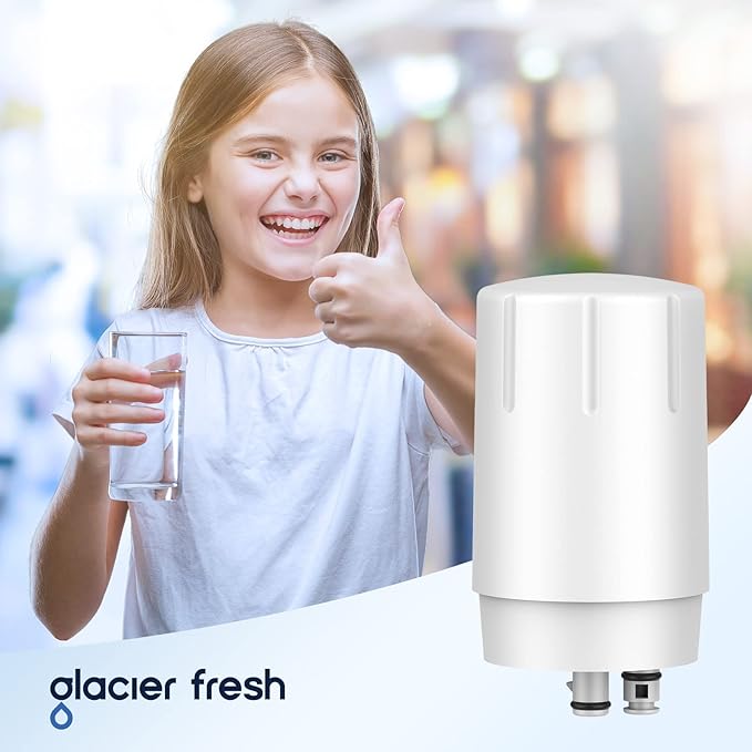 GLACIER FRESH Faucet Filter Replacement, Replacement for Brita Faucet Filter, 36311 On Tap Water Filter, Compatible with FR-200, FF-100, and All Brita Tap Water Filters (Pack of 1)