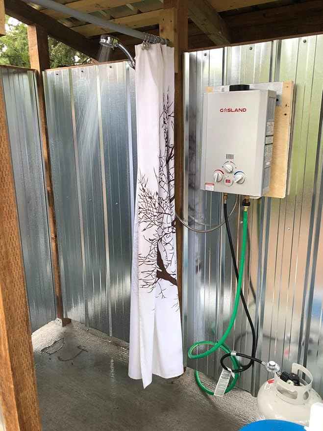 GASLAND BE158S Tankless Water Heater Propane – CSA Certified, 41,000 BTU, 1.58 GPM, Digital Display & Multi-Protection Portable Hot Water Heater for Camping, RV, Off-Grid & Outdoor Showers