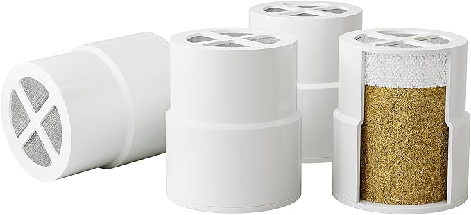 Replacement Cartridges Compatible with Jolie Shower Head Filter- Water Purification Filters (4 pcs)