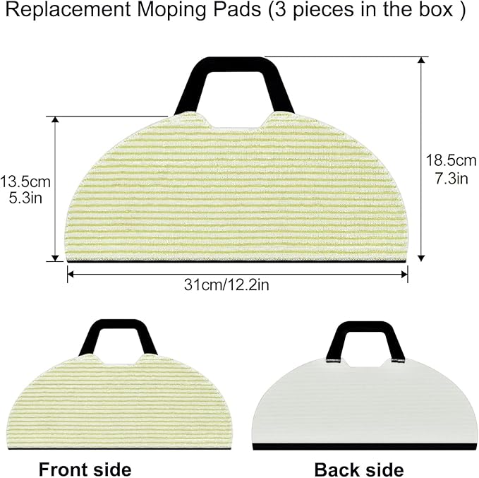 Replacement Parts Accessories for Shark AV2610WA RV2610WA RV2410WD Matrix Plus 2- in-1,2 Main Brush,4 Filters,3 Mop Pads,6 Side Brushes,2 Pre Filter,&1 Pre-Motor 2 Foam Filter - AquaVibe
