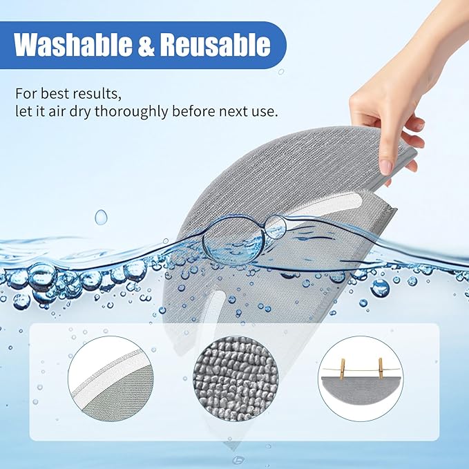 20Pcs X8 Replacement Parts for Eufy RoboVac X8/X8 Hybrid – 2 Roller Brushes, 8 Side Brushes, 6 HEPA Filters, 2 Mop pads, 1 Cleaning Brush & 1 Screwdriver – Not for X8 Pro - AquaVibe
