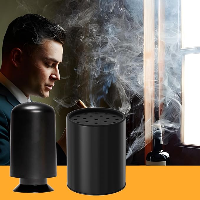 4 Pcs Replacement Filter Cartridges Only Compatible with Smoke Trap Personal Air Filter, with Activated Coconut Carbon Filter to Filter Smell, Long Lasting 500+ Exhales