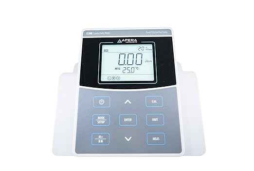 Apera Instruments AI522 EC800 Laboratory Benchtop Conductivity/TDS/Salinity/Resistivity/Temp. Meter Kit, 1% F.S Accuracy, GLP Data Management (USB output), Plastic/Glass
