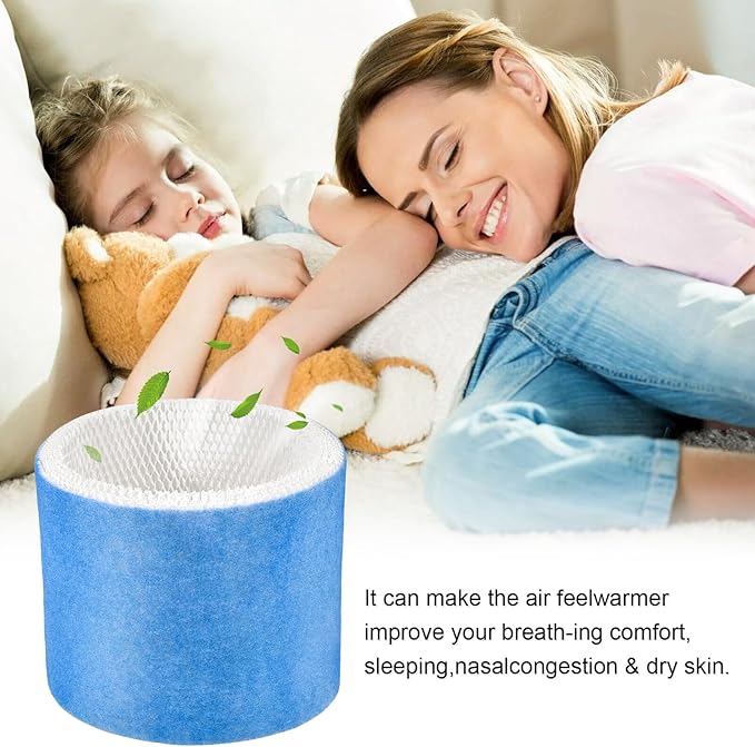 Humidifier Filter Replacement Blue Mesh Layer Humidifier Wick Filters Compatible with Honeywell HCM-6009 HCM-6011 HM-3500 HEV680 HEV685 Series, Part HC-14V1 HC-14 HC-14N Wicking Filter E, 2Pcs