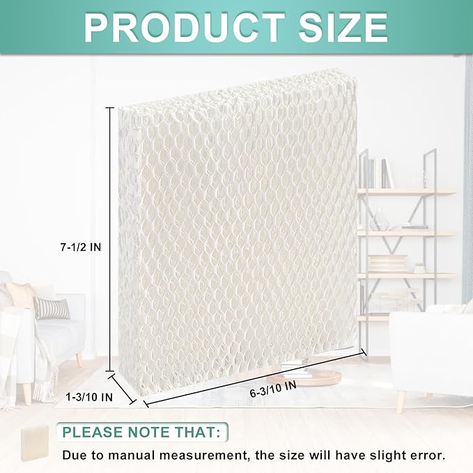 Cenipar 2 Pack HFT600 Humidifier Wicking Filter Replacement Honeywell Filter T, Replace Honeywell Humidifier Filter HEV615 HEV620 HFT600T HFT600PDQ - AquaVibe