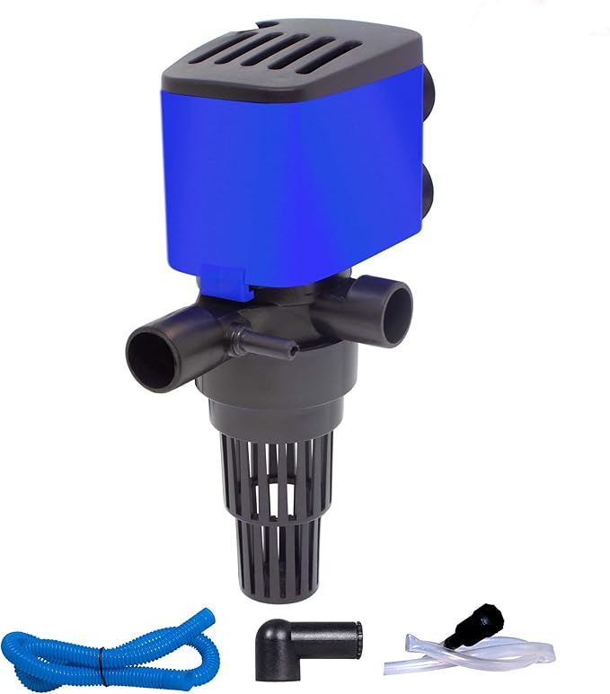 210 GPH Powerhead Submersible Pump - 3 in 1 Aquarium Fish Tank Pump with Oxygenation, Filtration & Water Cycling, 3.3 ft max lift, 15W - 4 Pack