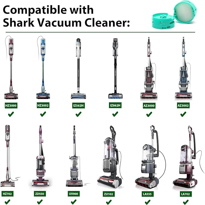 [8 Pack] Odor Neutralizer Technology Replacement Cartridges: Compatible with Shark Stratos AZ3000 AZ3002 HZ3000 HZ3002IZ862H IZ562H ZD550 Upright Vacuum Cleaner Part 1541FC3000 - Original