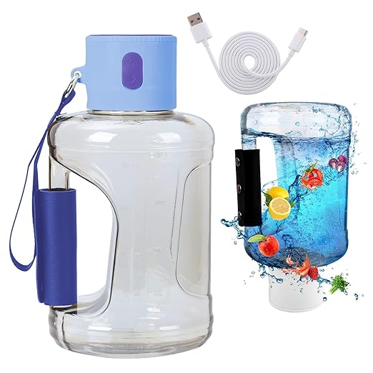 Portable Hydrogen Water Bottle, 1.5L Large Hydrogen Water Generator for Home, Office, Travel, Drinking, Outdoor Adventure(Blue)