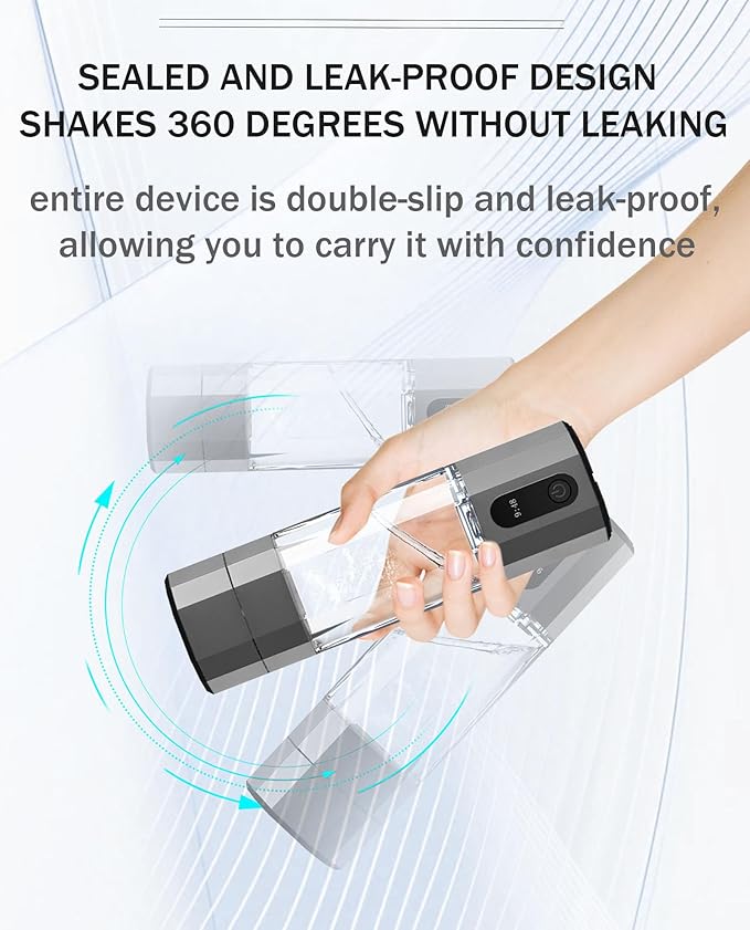 208ML Hydrogen Water Bottle Generator, Up to 5000-10000PPB+, Portable H2 Maker Water ionizer Machine, PEM Technology, for Husband, Wife, Lovers, Friends