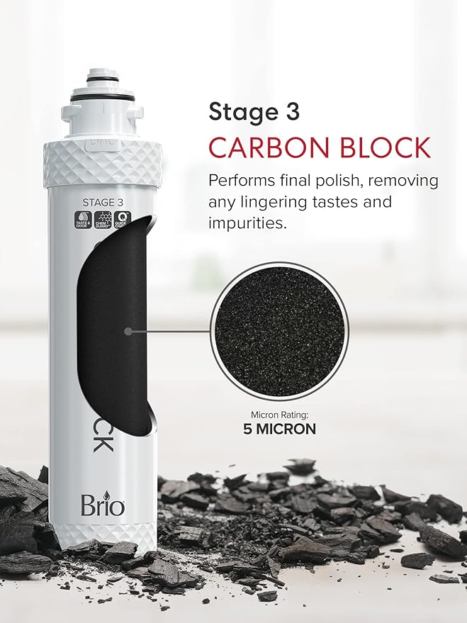 Brio 3-Stage Filter Replacement Kit for Water Cooler Dispensers