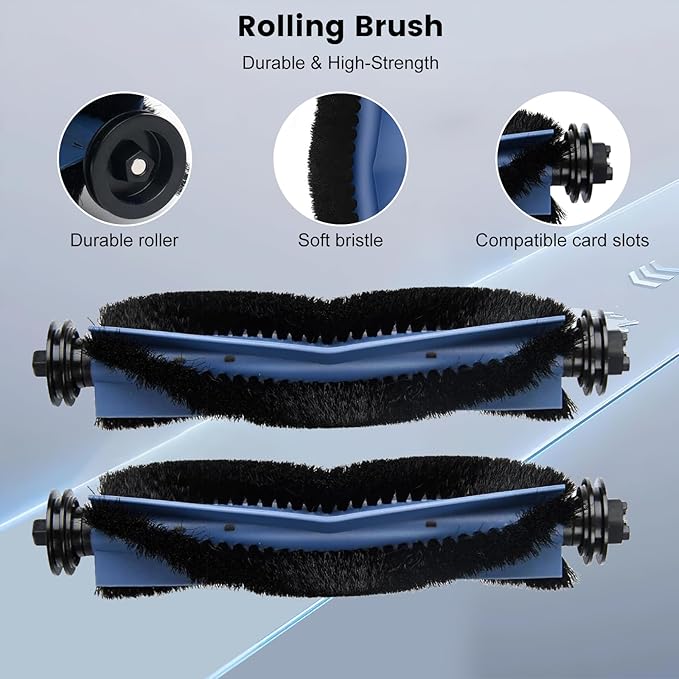 26 Pack Replacement Accessories Compatible with eufy Robot Vacuum C10，2 Mainbrush 4 Filter 6 Dust Bag 6 Sidebrush 1Cleaning Brush 1Screwdriver,6Scented Stick - AquaVibe