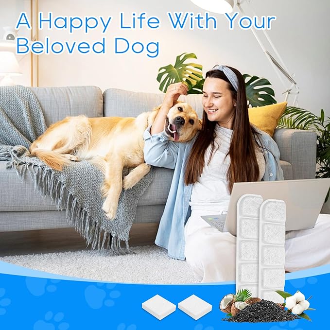 20PCS Pet Fountain Filter Replacement Fit for SIBAYS 355oz/2.8Gal/10.5L Stainlee Steel Large Dog Water Fountain(FS70) & Compatible with Kastty, Carbon & PP Cotton for Large Dog Water Bowl