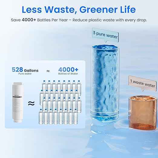 C100 Reverse Osmosis Water Filter Countertop with Cooling, No Installation Required, Great Taste & Pure Quality, Fast Filtration, Eliminates Bottled Water Costs