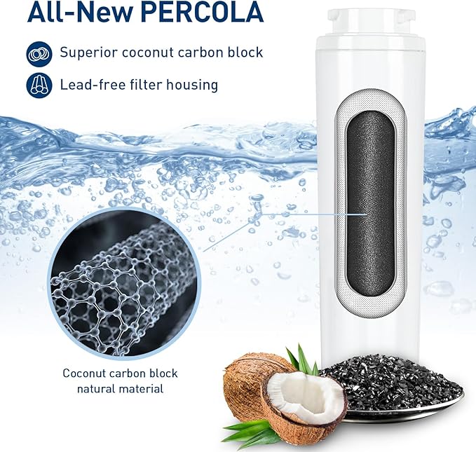 9084 Water Filter, NSF 42, 53 & 401 Certified Filter Replacement for Kenmore 9084, 469084, 9006, 46-9006, 9005, 469005, 9992, 469992, 469992P (3 Pack)