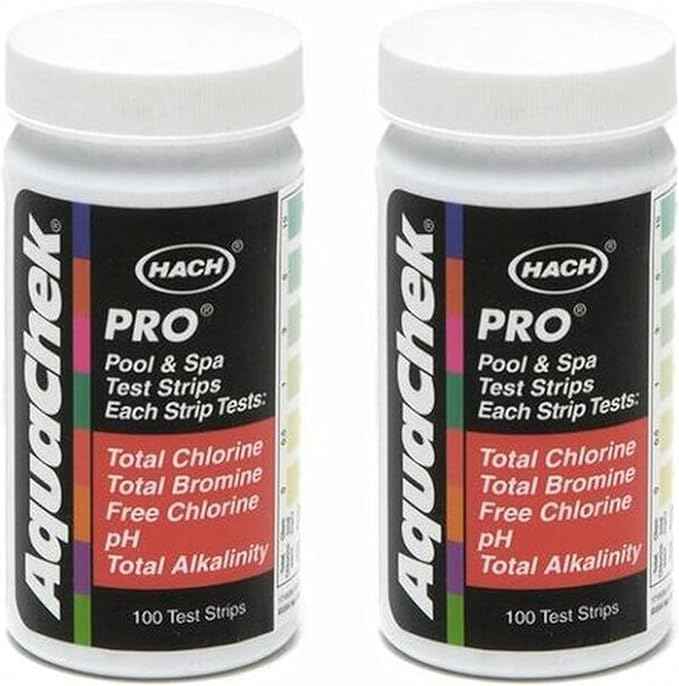 AquaChek 511710-02 Pro 5-in-1 Swimming Pool Test Strips, 2-Pack