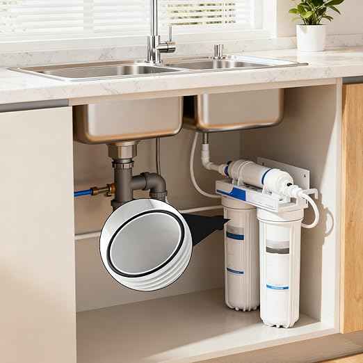 3.5 Inch OD Water Filter O-Ring 8 Pack, Compatible with Express Water ROES-50 and APEC Essence Ultimate Reverse Osmosis Systems, Durable Nitrile Rubber