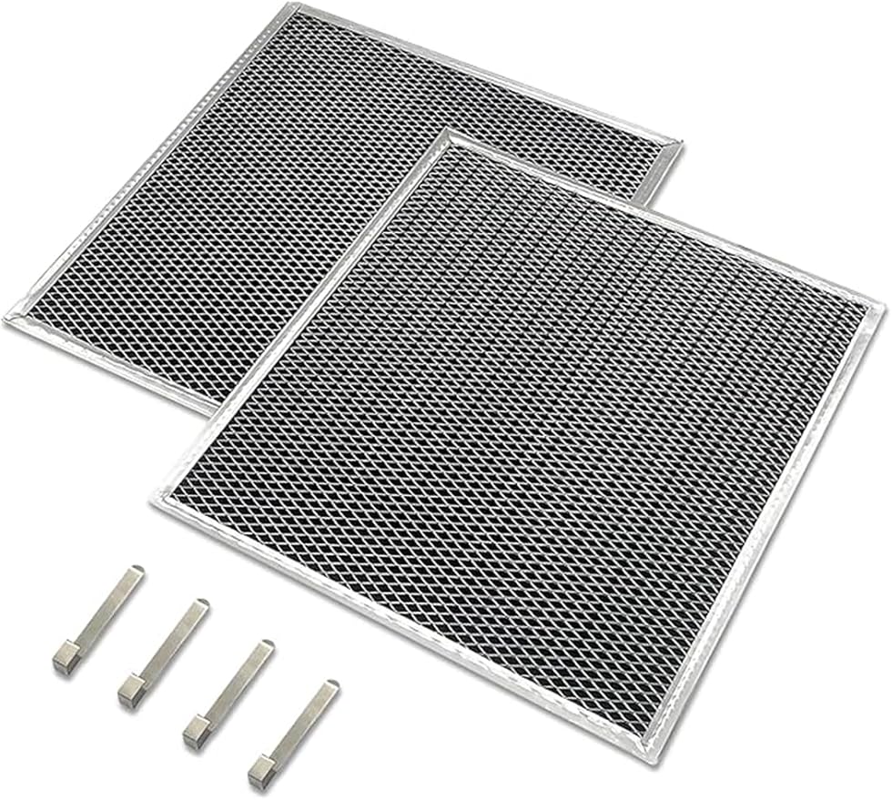 W10905734 Vent Hood Charcoal Filter Kit (30" Models) Compatible for Whirlpool. Replaces AP6050126, 4533728, PS12070219（1 box of 2, Double sided mesh） - AquaVibe