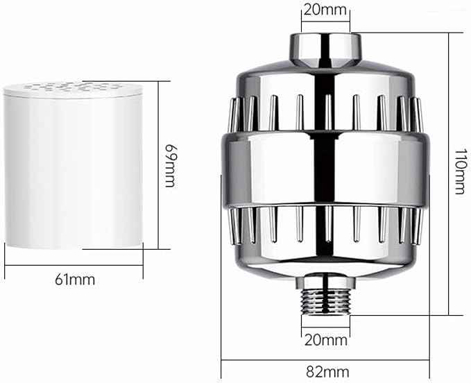 20 Stage Shower Filter Replacement for Aquabliss High Output Revitalizing Shower Filter for Aquabliss Shower Filter for Aqua Bliss Shower Head Filter for Hard Water SF220 SF100 Replacement Filter