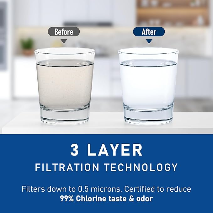ICE2 F2WC9I1 ICE Maker Filter Replacement, Compatible with Whirlpool WUI75X15HZ, WUI75X15HW, WUI75X15HB, WUI95X15HZ Ice Makers, Used in 50 Ib Ice Maker Machines, 1 Pack (1)