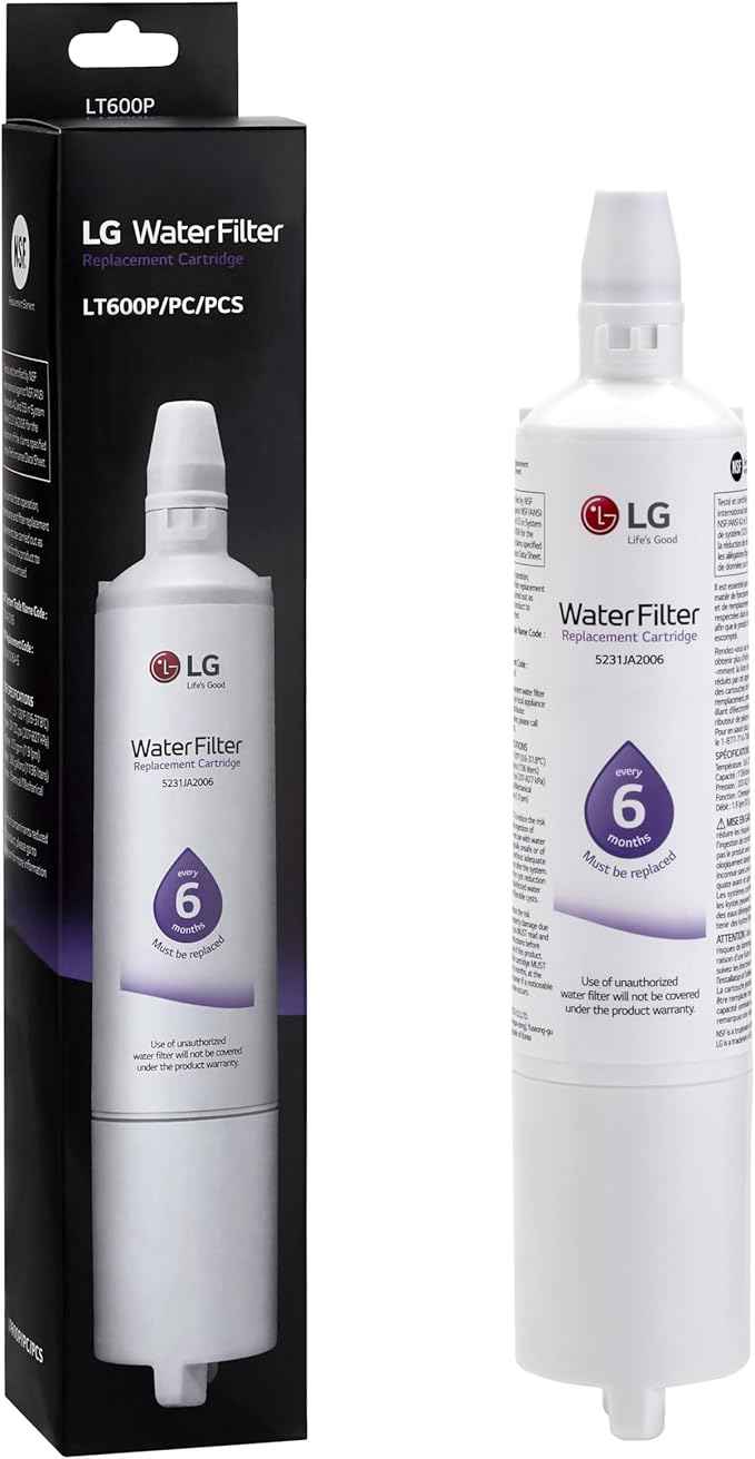 LG LT600P - 6 Month / 300 Gallon Capacity Replacement Refrigerator Water Filter (NSF42 and NSF53 5231JA2006A, 5231JA2006B, 5231JA2006F, or 5231JA2006F, White