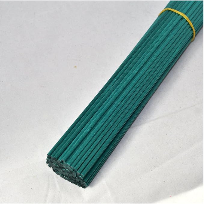 100 Pieces Fiber Reed Diffuser Replacement Refill Sticks (10" x 3mm, Green) - AquaVibe