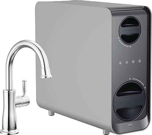 Delta Faucet Clarifi Under Sink Reverse Osmosis Water Filter System with Chrome Traditional Beverage Dispenser Faucet