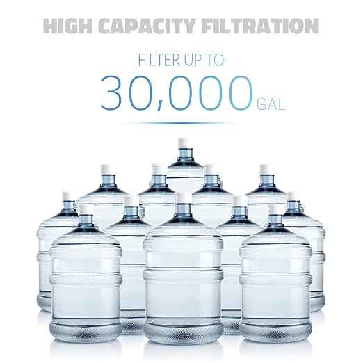 iSpring WCB32+AHPF12MNPT12X2 Whole House Water Filter System, Reduces up to 99% Chlorine, 3-Stage Water Filtration System w/Clear 1st-Stage Housing & 3/4" Push-fit Stainless Steel Hose Connectors