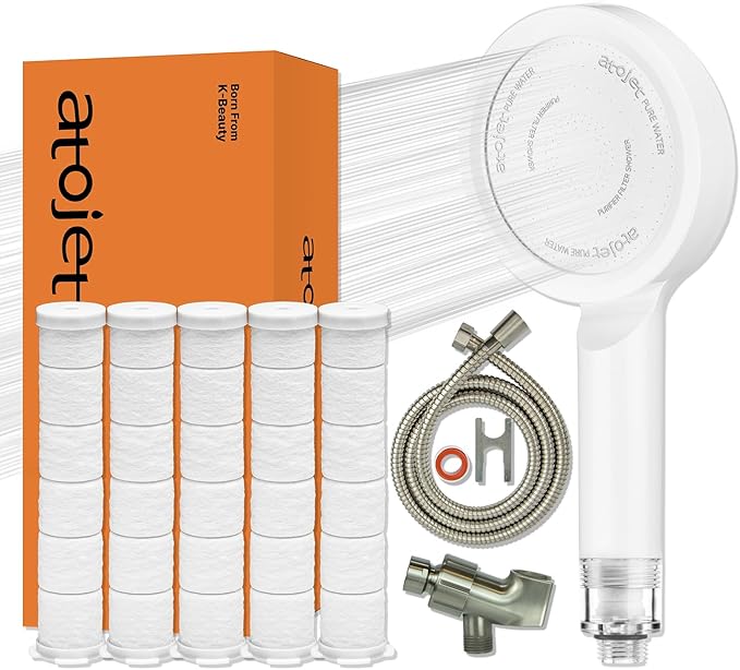 Premium Filter Shower Rooted in Korea’s Luxury Beauty Culture – Pure Carbon Filters for Softer Skin & Smoother Hair | Carbon Composite Filter l 6 Month Advanced Filtration Set (JNE300ㅉ-SET-6MO)