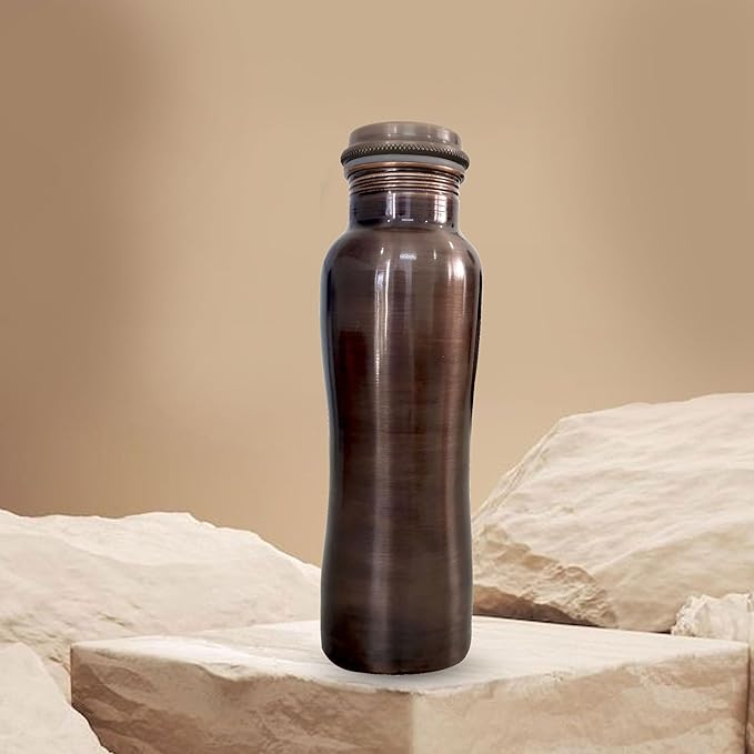 Sea Creature Printed Copper Water Bottle 32 oz - Leak Proof Ayurvedic Drinkware Copper Vessel for Sports, Gym, Outdoors, Yoga, Office