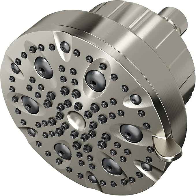 High Pressure Shower Head with Filter for Hard Water - 20-Stage Filter & 7 Spray Modes for a Gentler Shower, Includes 2 Water-Saving Pause Modes (FM-002 Brushed Nickel)