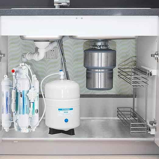 Geekpure 4 Stage Reverse Osmosis RO Drinking Water Filter System with Quick Change Filters -Portable-100 GPD
