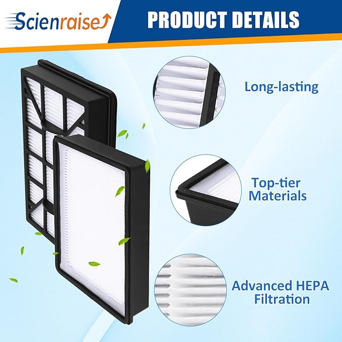 EF-12 HEPA Media Vacuum Cleaner Exhaust Air Filter Compatible with Kenmore 62731 52731 Canister Vacuum 81615 81614 BC4026, Part# 591021101 - AquaVibe