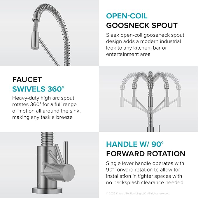 KRAUS Bolden Single Handle Drinking Water Filter Faucet for Reverse Osmosis or Water Filtration System in Spot-Free Antique Champagne Bronze, FF-104SFACB