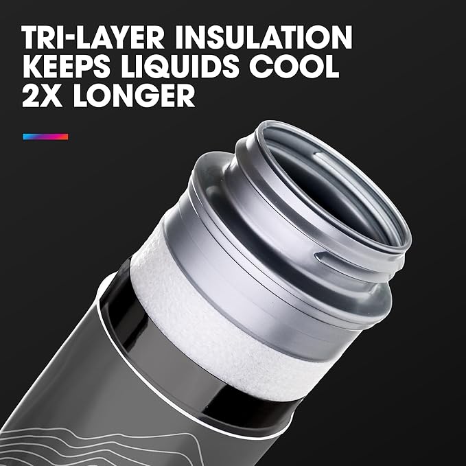 HydraPak Polar Surge Insulated Bike Water Bottle 2-Pack (20oz or 24oz) - High Flow, Fits Most Bike Cages, For Cycling & Sports | Insulated, 2-Pack, High Flow, Fits Most Bike Cages, For Cycling & Sports