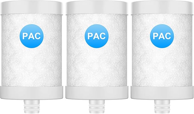 WINGSOL Faucet Water Filter Stainless-Steel Reduce Chlorine, PFAS, Japan PAC Filter Improve Taste, Faucet Filters for Faucets-Fits Standard Faucets (PAC-3P)