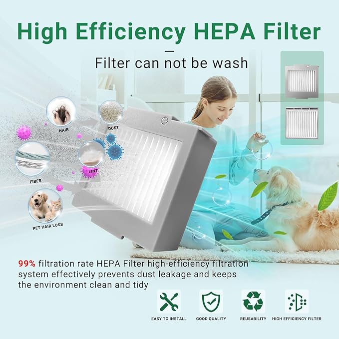 Roomba 705/504 Replacement HEPA Filter Compatible With iRobot Roomba Max 705 Vac Plus 504 Vac Robot Vacuum Cleaner Accessories Part Kit 10-Pack - AquaVibe