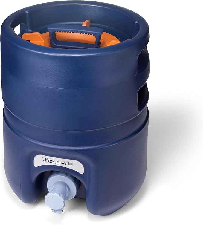 LifeStraw Escape – High-Flow Portable Pressurized Water Purifier with 3-Stage Filtration for Group Use, Emergency Preparedness, and Outdoor
