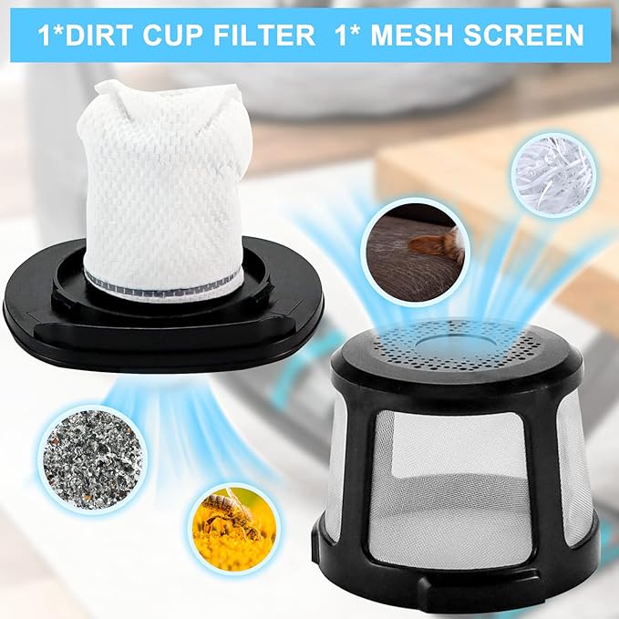 3061 Filter Replacement for Bissell Adapt/PowerLifter Ion Cordless Vacuum 2286 2482 2387 Compare to Part #1616323 1616322 1617684 LUXRILIX - AquaVibe