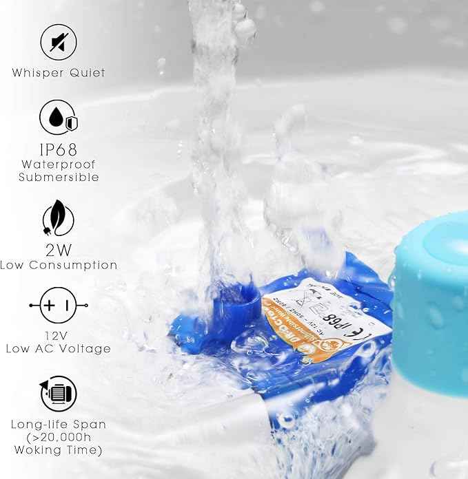 iPettie Pet Water Fountain Pump for iPettie and Hommii Water Fountain | Certificated Super Quiet Waterproof Pump | Pack of 1