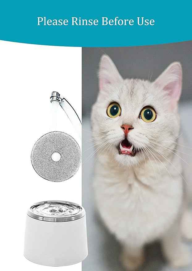 Fresh and Clear Fountain Replacement Cartridges 50023, 50761, 50053 and 55600 Compatible with Catit Carbon & Foam Zeus Dogit Drinking Water fountains 91400 6.1 in, 6 Packs