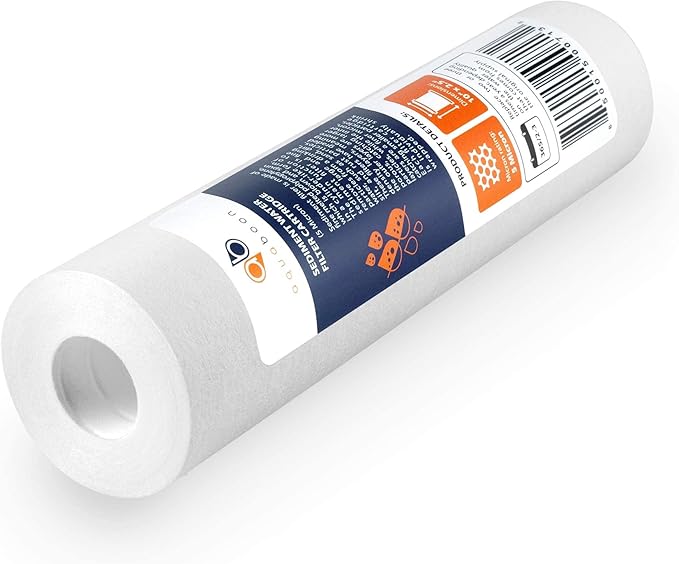 Aquaboon 5 Micron 10 x 2.5 House Water Filters Cartridges Set of 3 | Sediment & Carbon Filter Replacements Compatible with WHKF-WHWC, P5, WHKF-GD05
