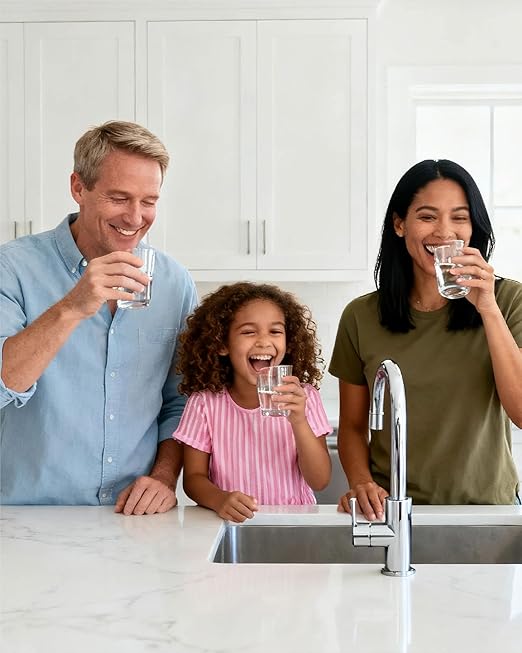 20'' Whole House Water Filter System with 4 Modes and Bypass Design,Removes Iron,Sediment & Rust,Freeze Proof,High Flow Pre-Filtration System for Well Water & Large Houses (Single stage,Black)