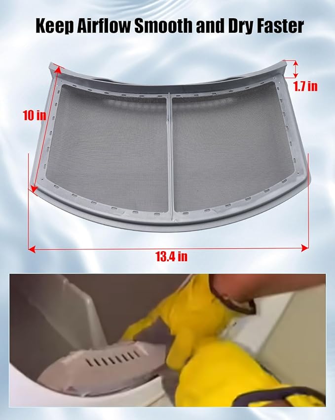 Upgrade Dryer Lint Filter Replacement Fit for Kenmore Sears 417.81100000 Electrolux EIED50LIW0 EIMGD60LT3 Some Dryer Models, Replace 134793600 7134793600 AH2349312 PS2349312 EA2349312