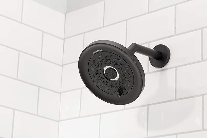 Speakman S-5000-MB-E2 Neo Exhilaration High Pressure Fixed Shower Head, 2 GPM, Matte Black