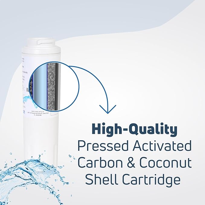 2-Pack Denali Pure Replacement for Viking RWFFR Refrigerator Water Filter - Compatible with Viking UKF8001 Fridge Water Filter Cartridge