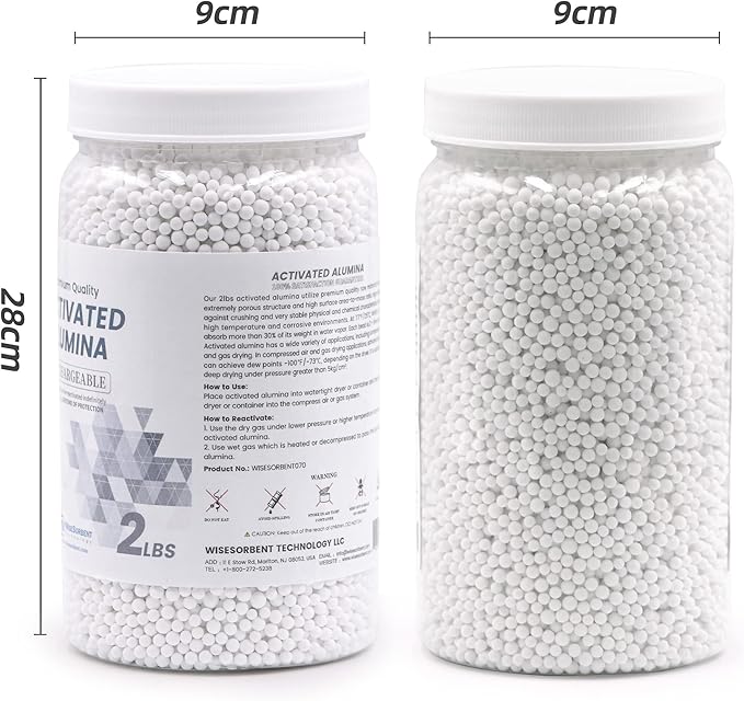 4 LBS Activated Alumina, Alumina Desiccant Great for Filament Drying, Reusable Dessicant Dehumidifiers Desiccant Moisture Absorber Prevent Wet Filament