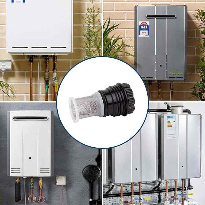 H98-510-S Tankless Water Heater Inlet Screen Assembly, Compatible with Rinnai Water Heater Parts & Accs, Tankless Water Heater Filter Replacement Parts for Continuum Water Heaters（1 Pack）