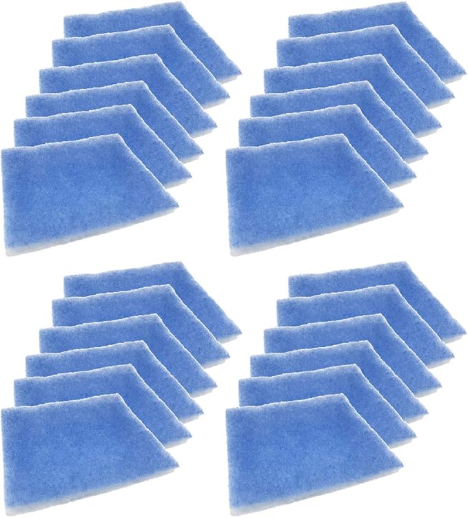 Nispira Replacement Polyester Filters Compatible with BetterVent Indoor Lint Dryer Vent, A pack of 24 Filters - AquaVibe